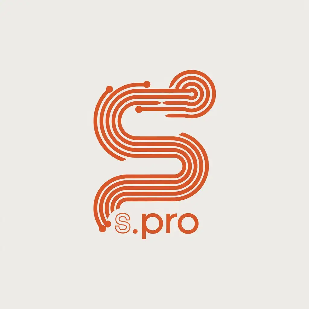 LOGO Design for SPRO Minimalistic Vector Logo with Clear Background