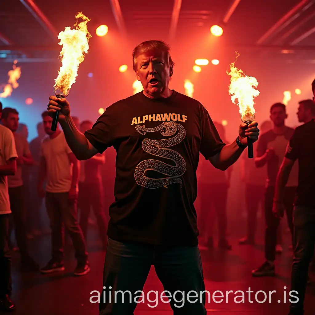 Donald-Trump-Performing-Fire-Acrobatics-at-Techno-Club