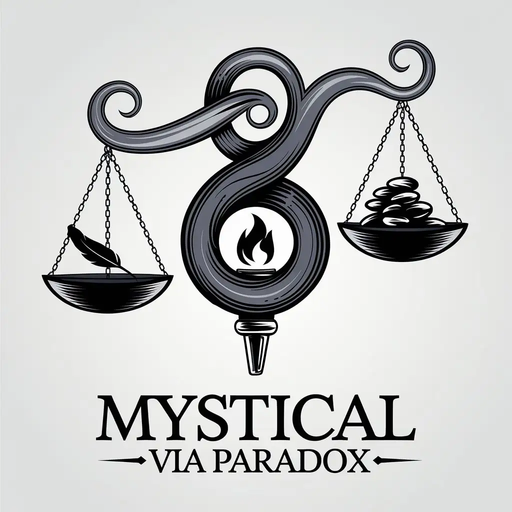 LOGO Design for Mystical Via Paradox Vector Design with Mystical Symbol and Clear Background