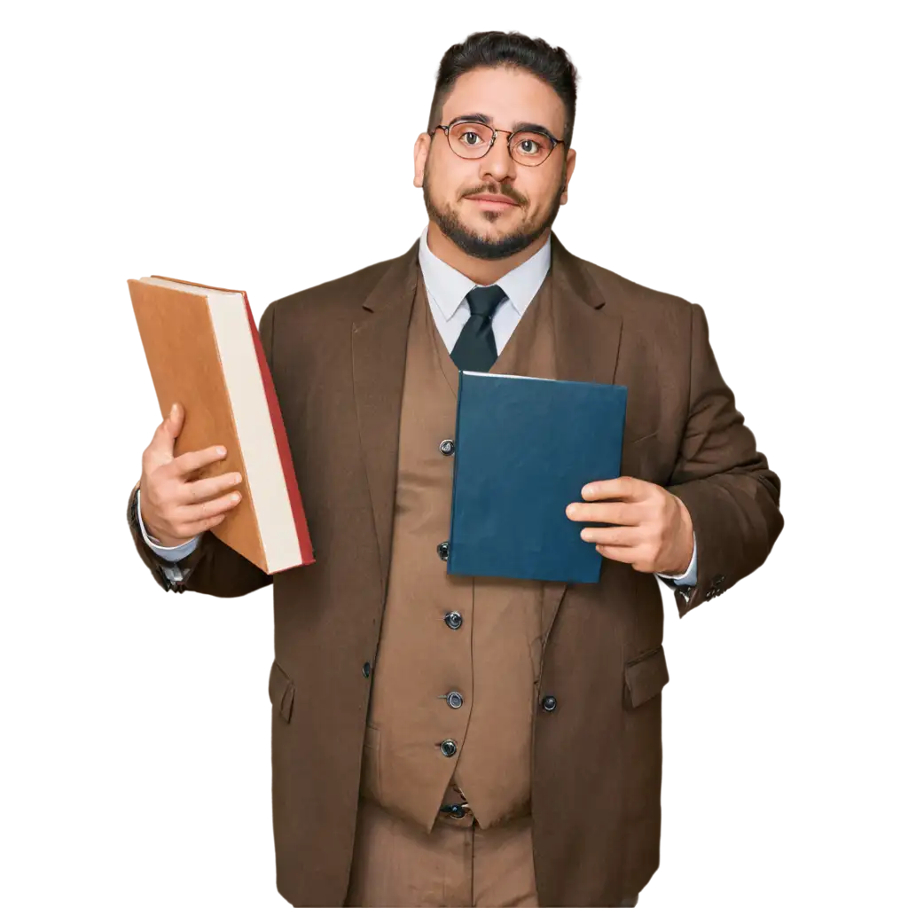 PNG-Image-of-a-Fat-Jewish-Man-with-Goatee-Holding-a-History-Book