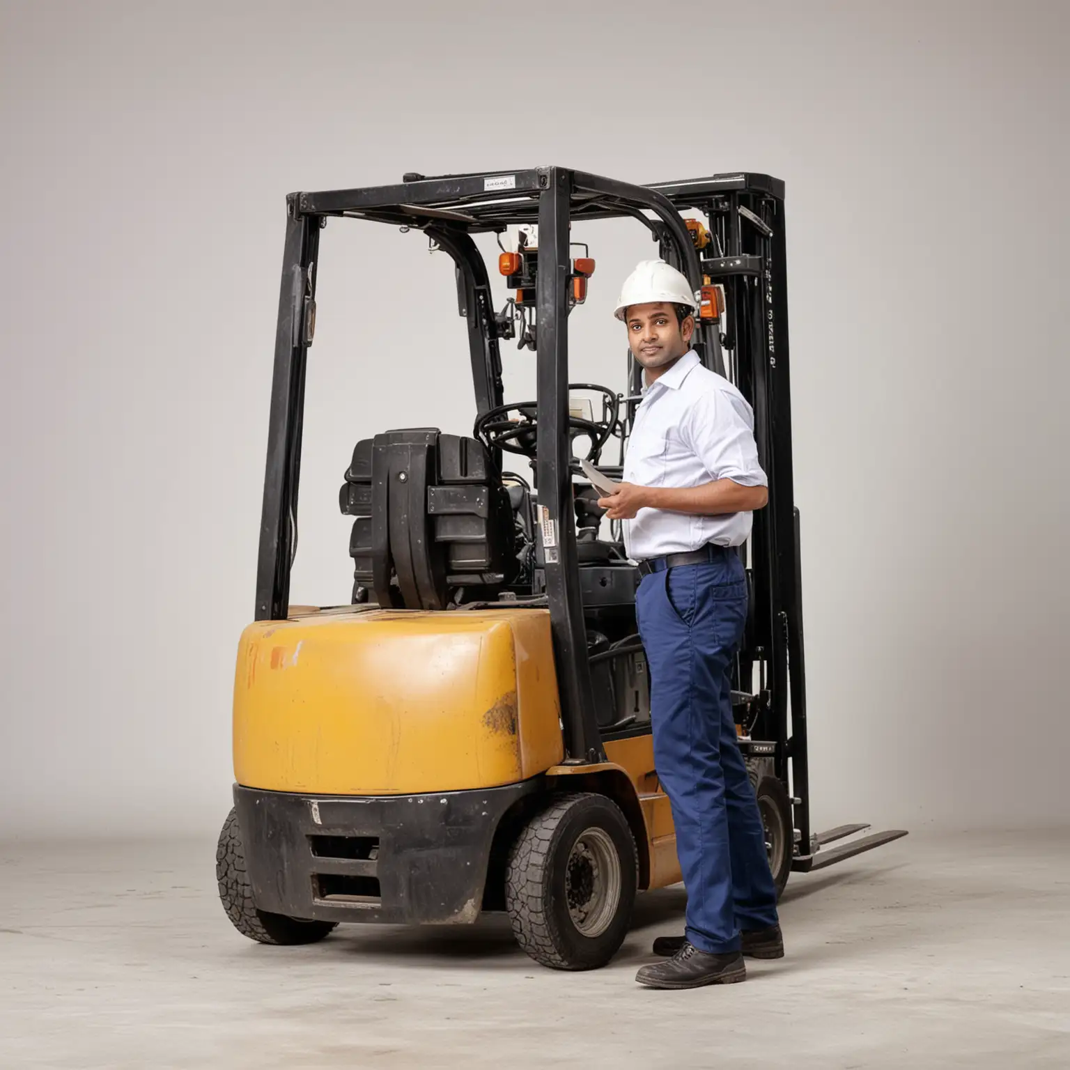 Indian-Professional-Providing-Forklift-Training-for-Operators-on-Clear-White-Background