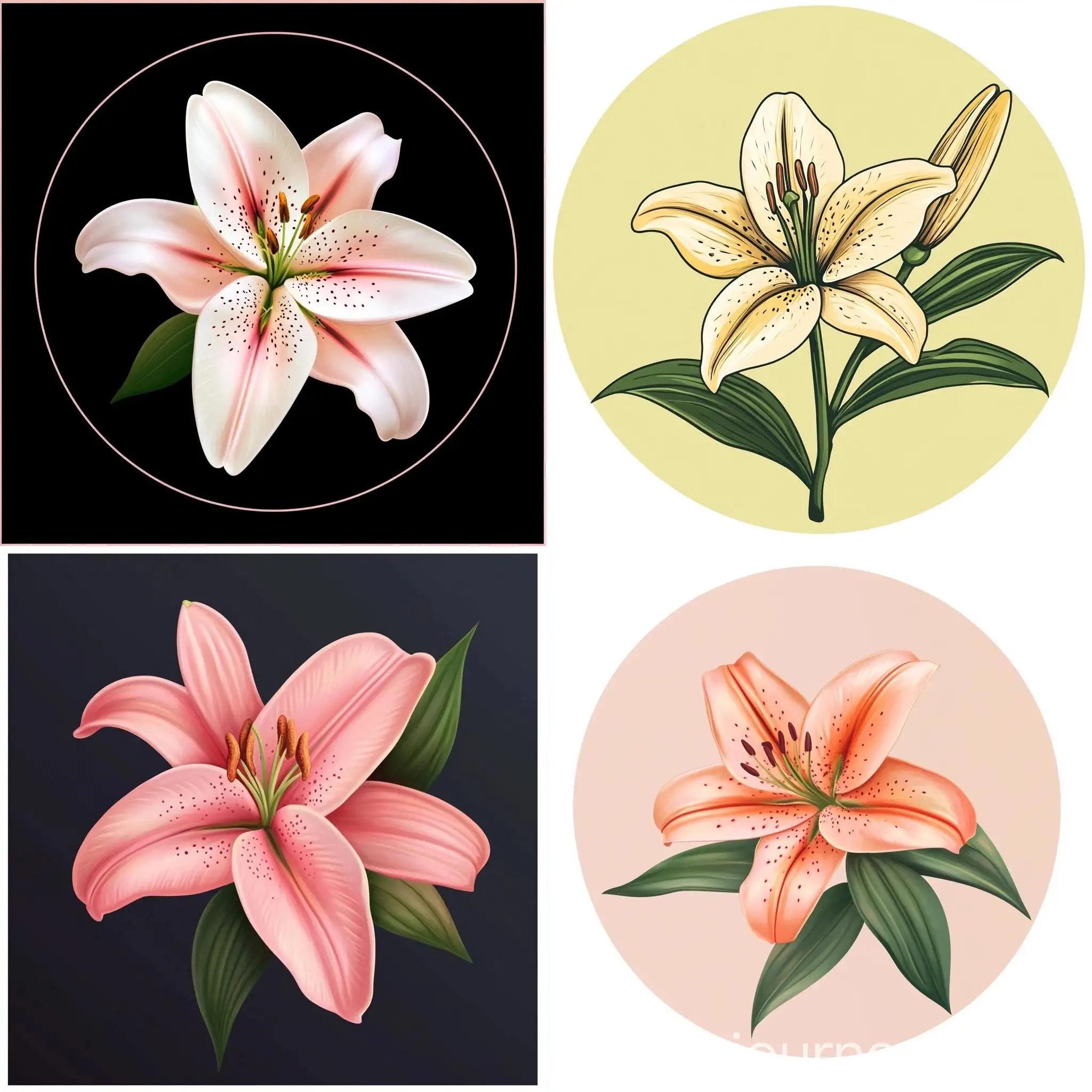 Lily-Flower-Icon-in-Minimalistic-Style