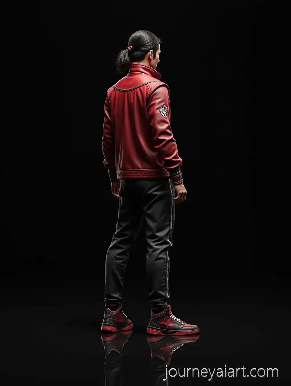 Liu-Kang-Mortal-Kombat-11-withAI-Image-Prompt-Expansion-Young-Justice-Skin-and-Jordan-One-Mid-Sneakers