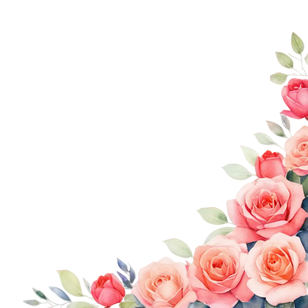 Watercolor-Rose-Corner-PNG-Exquisite-Floral-Art-in-HighQuality-Format