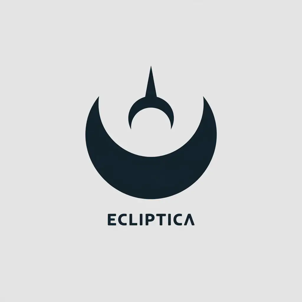 LOGO Design for Ecliptica Moon Symbol with Moderate Style for Internet Industry