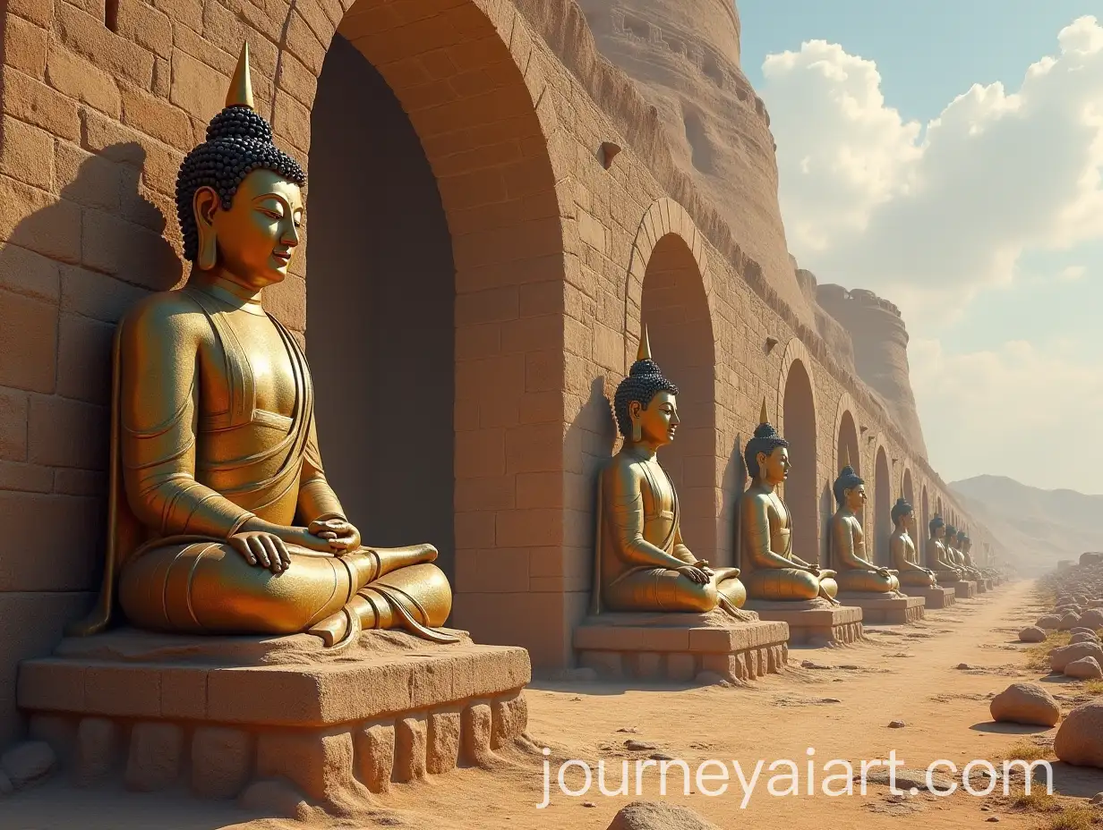HyperRealistic-Depiction-of-the-Buddhas-of-Bamiyan-during-the-Kushan-Empire