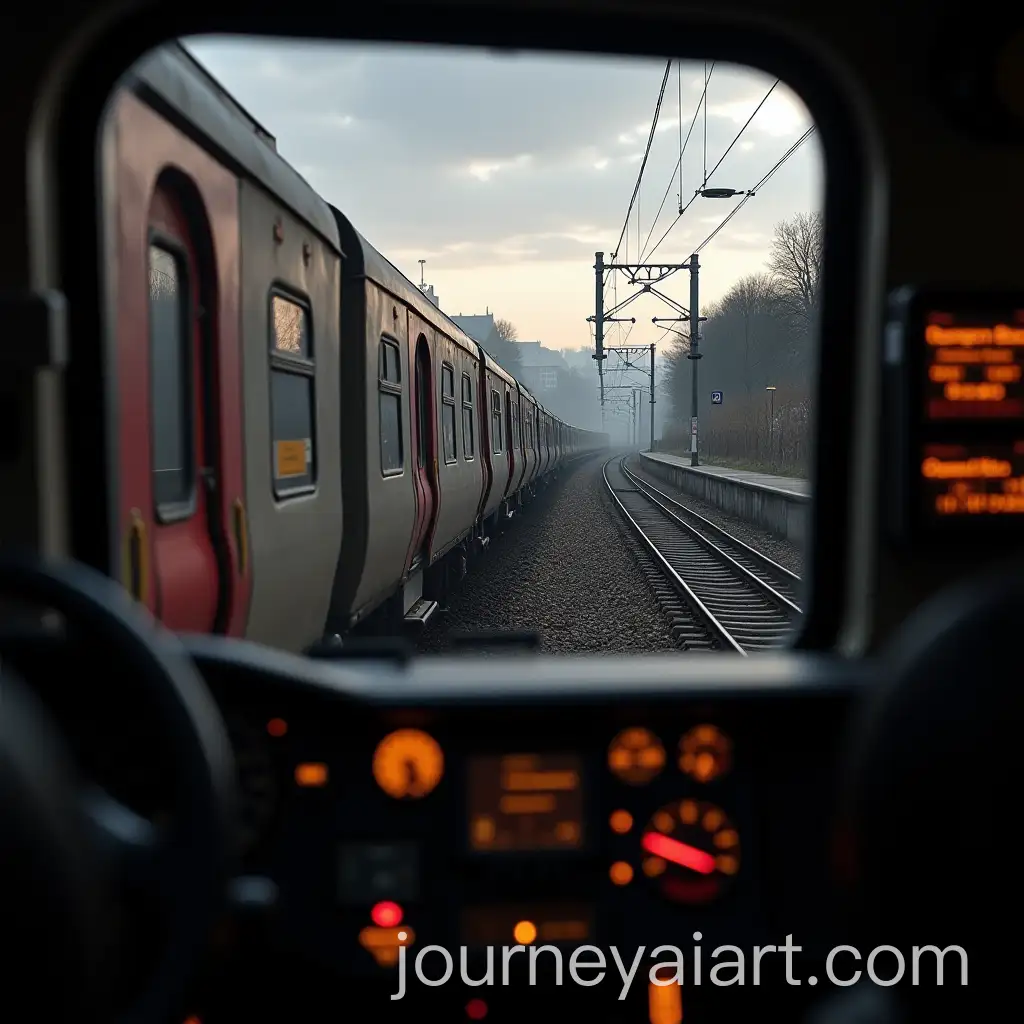 HyperRealistic-View-fromAI-Image-Prompt-Expansion-the-Cab-of-an-LNER-A4-Class-Train-Approaching-Euston-Station