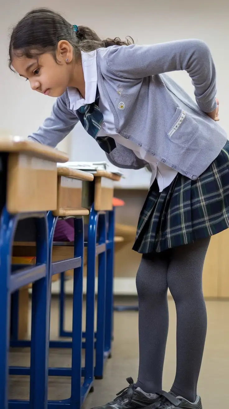 14YearOld-Turkish-Schoolgirl-in-Classroom-Uniform-Leaning-at-Desk