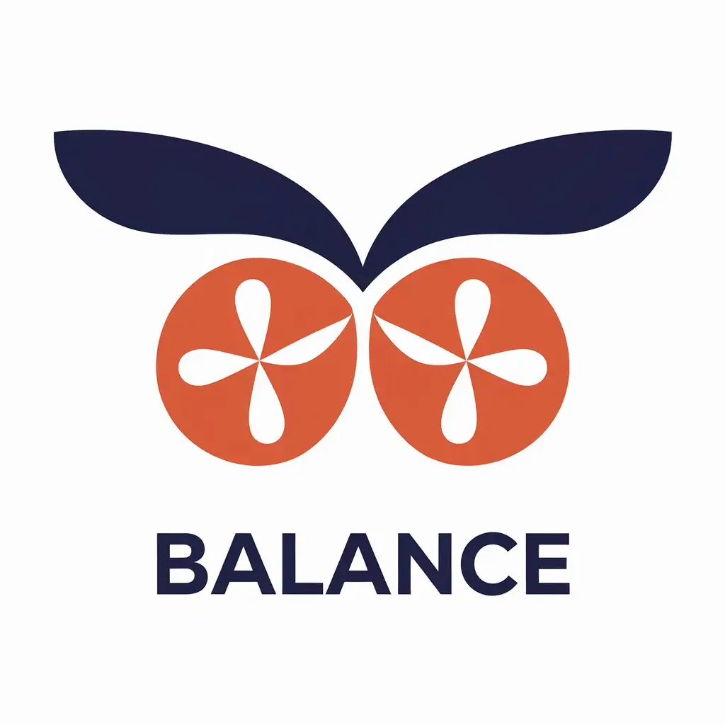 a vector logo design,with the text "balance", main symbol:Tenpyo,Moderate,be used in Education industry,clear background