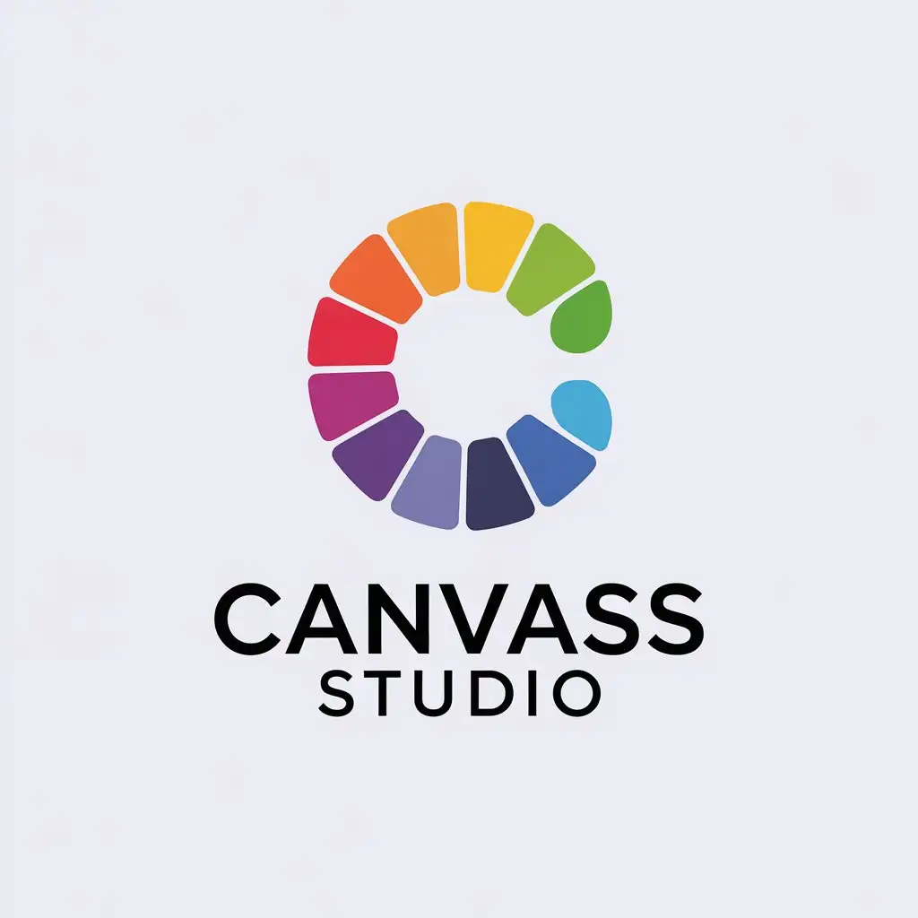 LOGO Design for CANVAAS STUDIO Minimalistic Vector with Colors for Technology Industry