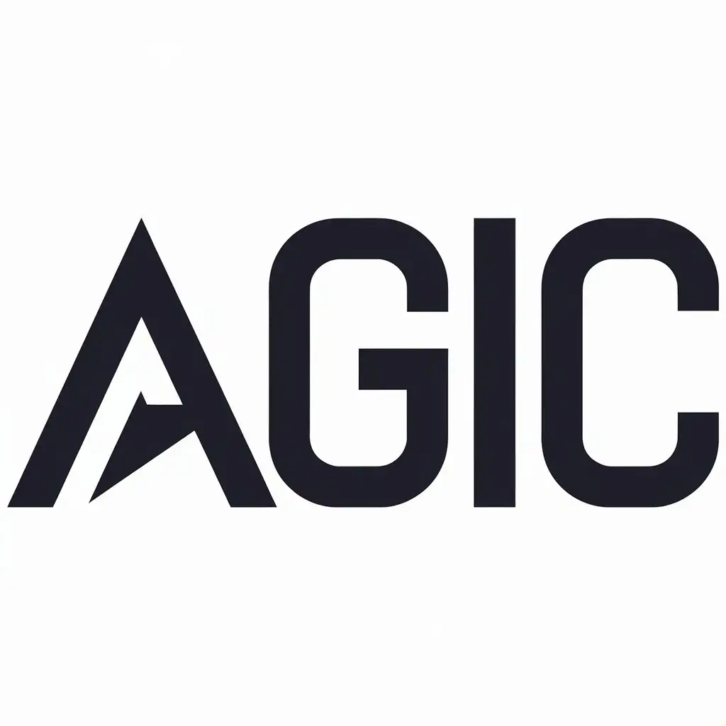 LOGO Design for AGIC Minimalist Vector Style for Financial Industry with Clear Background