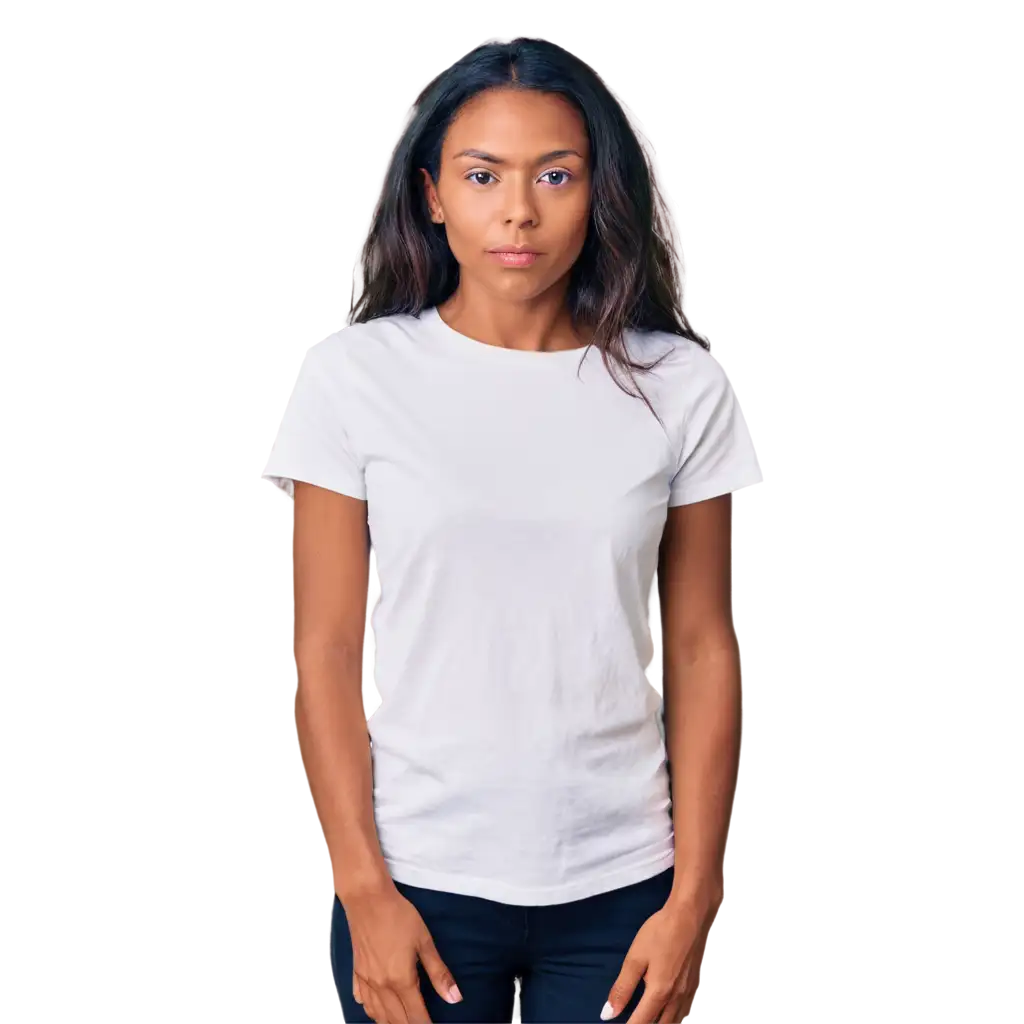 Vee-Neck-White-Tee-Shirt-PNG-Premium-Quality-Image-for-Fashion-Websites-and-Blogs