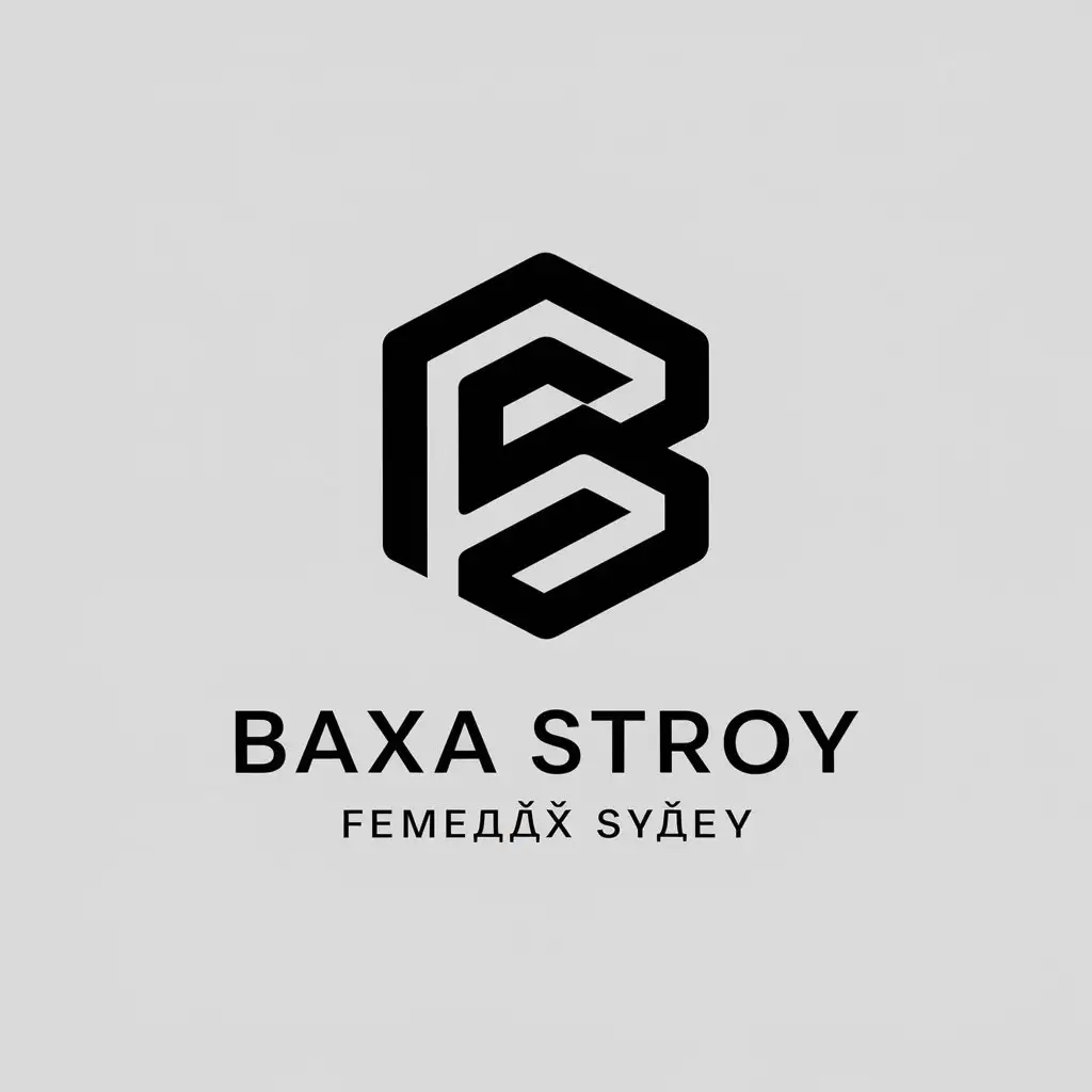 LOGO Design For Baxa Stroy Modern Vector Logo with Symbol for Technology Industry