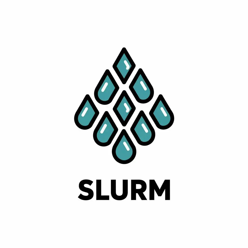 LOGO Design For Slurm Elegant Vector Design with Droplet Symbol