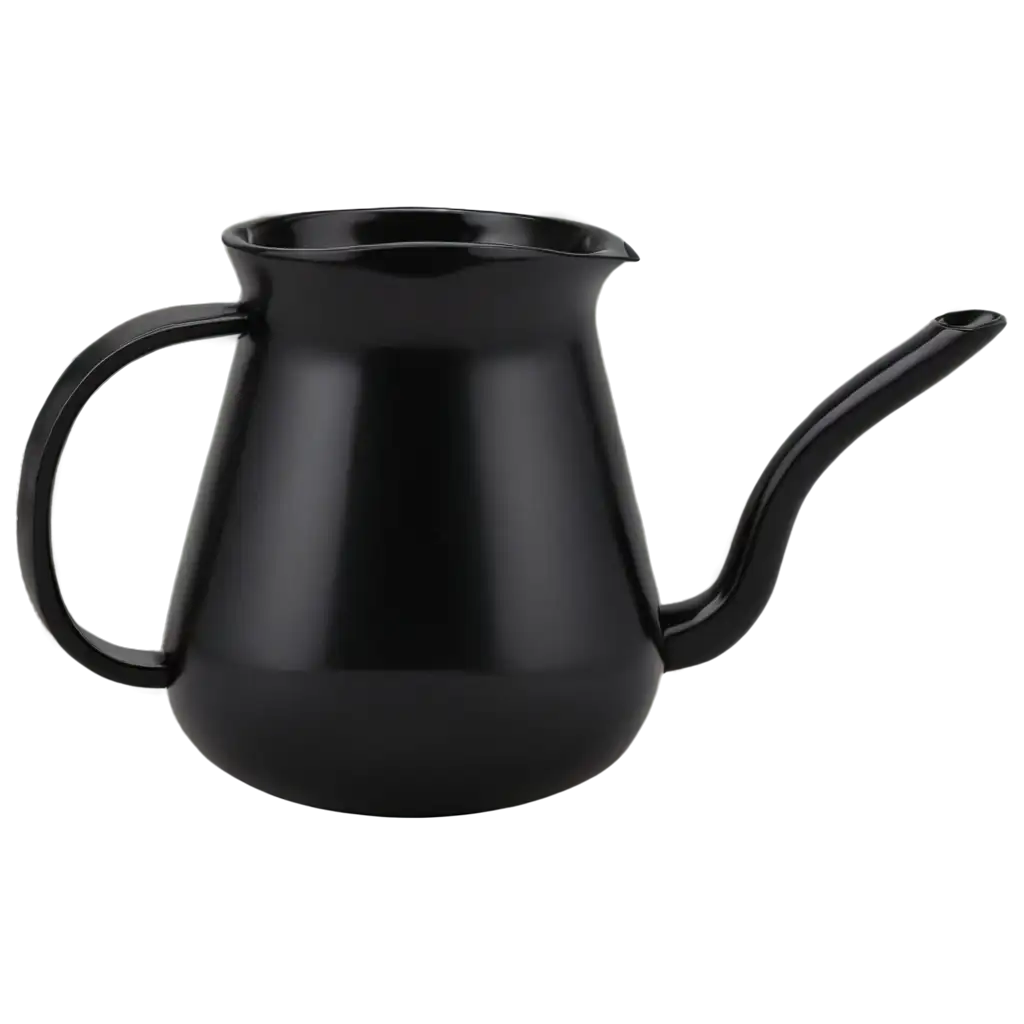 Black-3D-Coffee-Pourover-with-Handle-PNG-Image-HighQuality-and-Transparent-Background-for-Versatile-Use