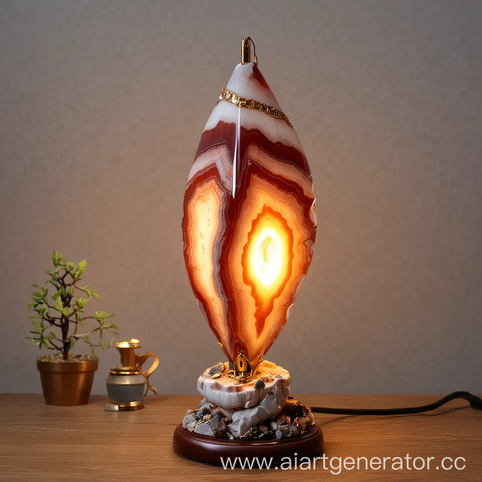 Agate-Stone-Converted-into-Unique-Lamp-Design