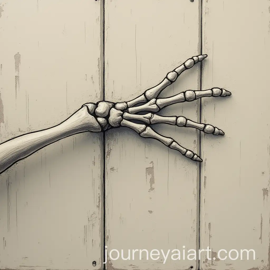 Eerie-Skeleton-Hand-Creeping-Over-Wall