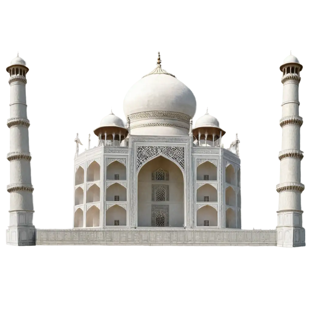 Stunning-White-Taj-Mahal-PNG-Image-3D-and-Shiny-Design-for-Maximum-Visual-Impact