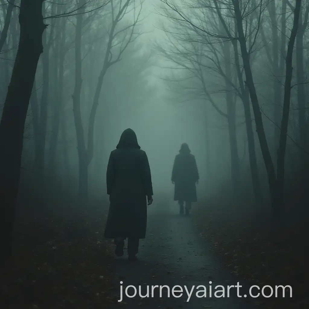 Woman-Chased-by-Memories-Ghost-and-Regret