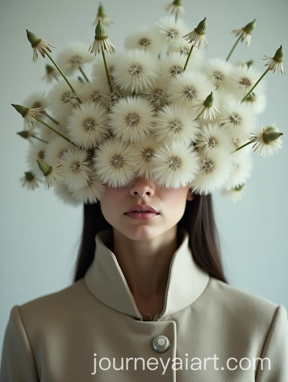 Elegant-Woman-with-Dandelion-Seeds-and-NatureInspired-Fashion