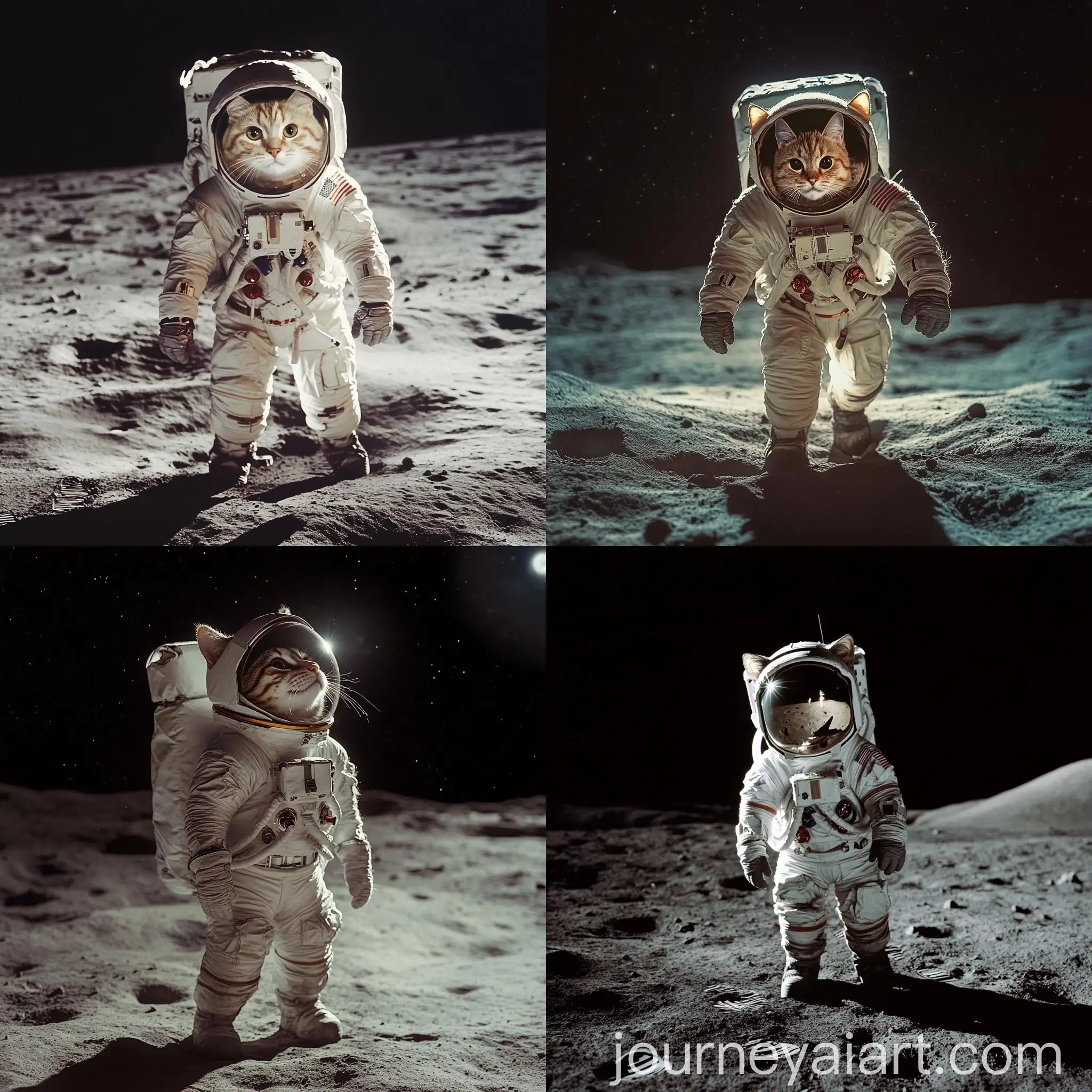 Cat-Astronaut-Walking-on-the-Moon