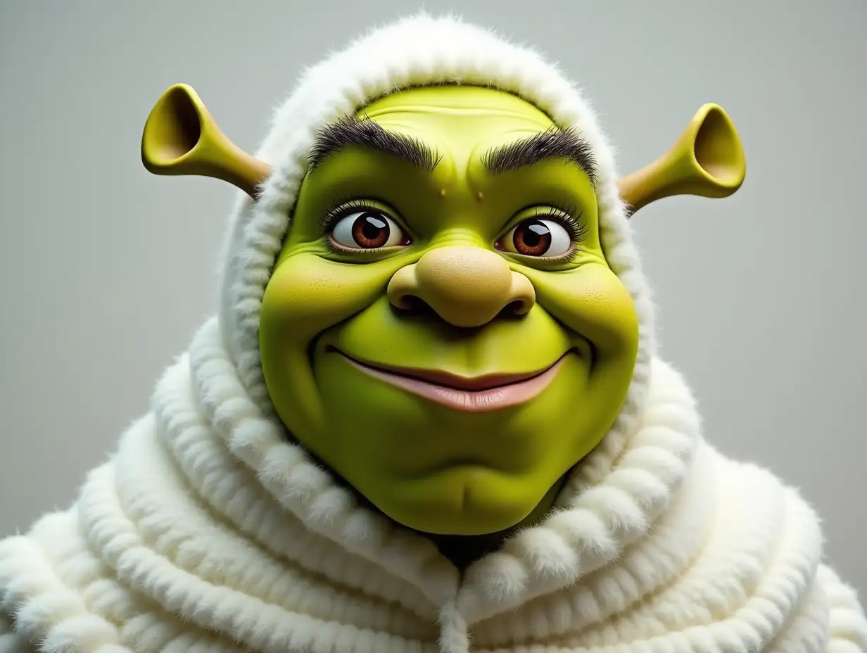 Shrek in white