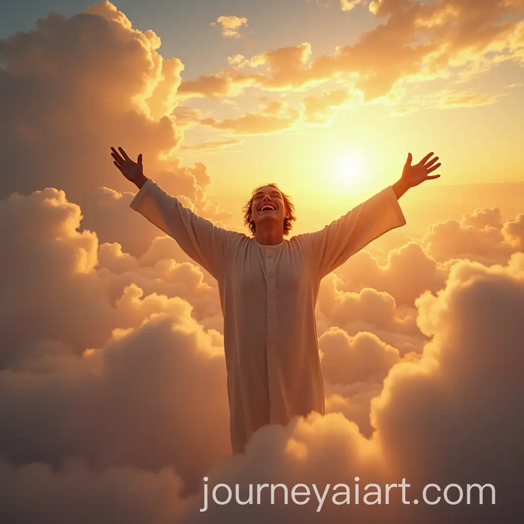 Joyful-Man-in-Heavenly-Landscape