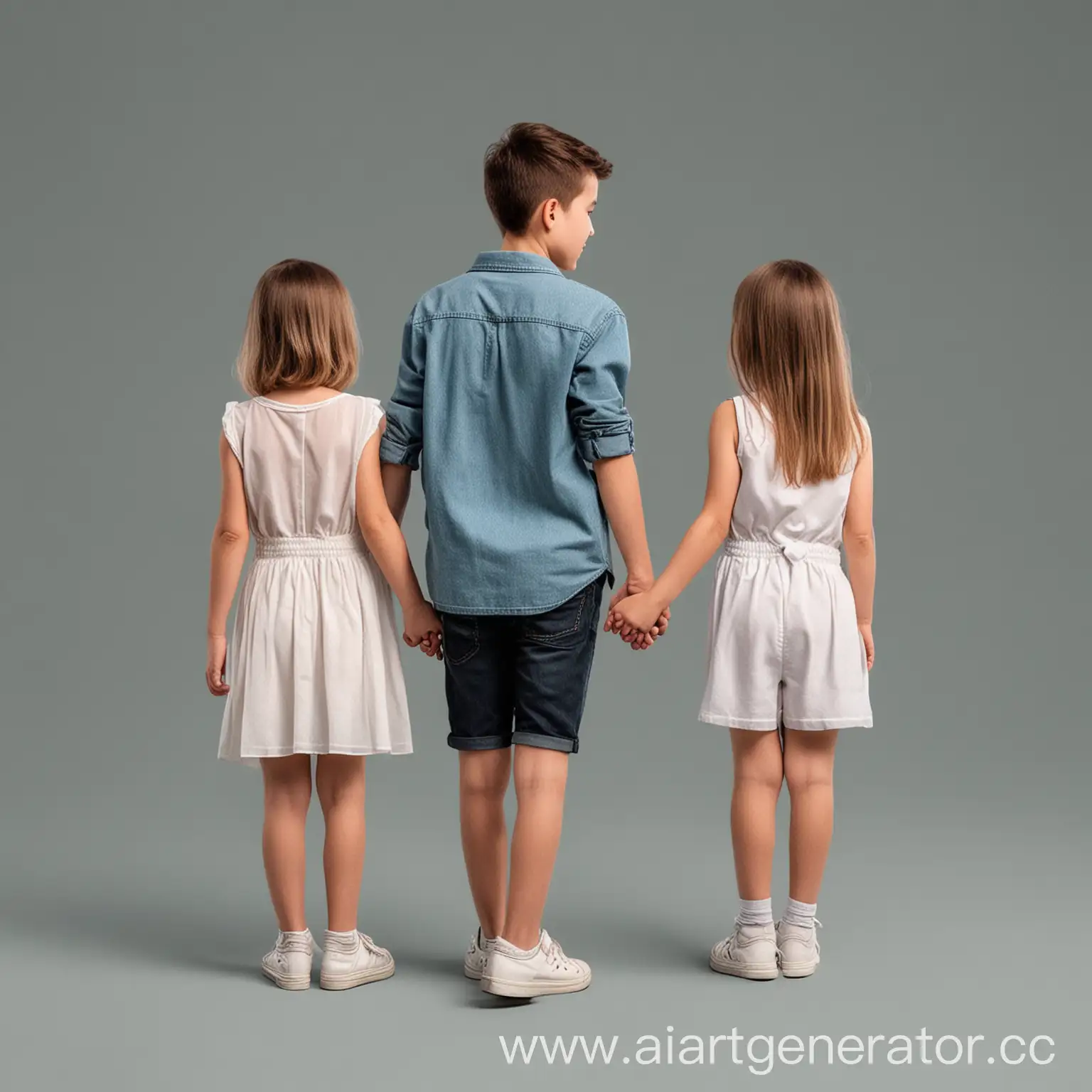 Boy-and-Girl-Standing-Back-to-Back-Holding-Hands-on-Transparent-Background