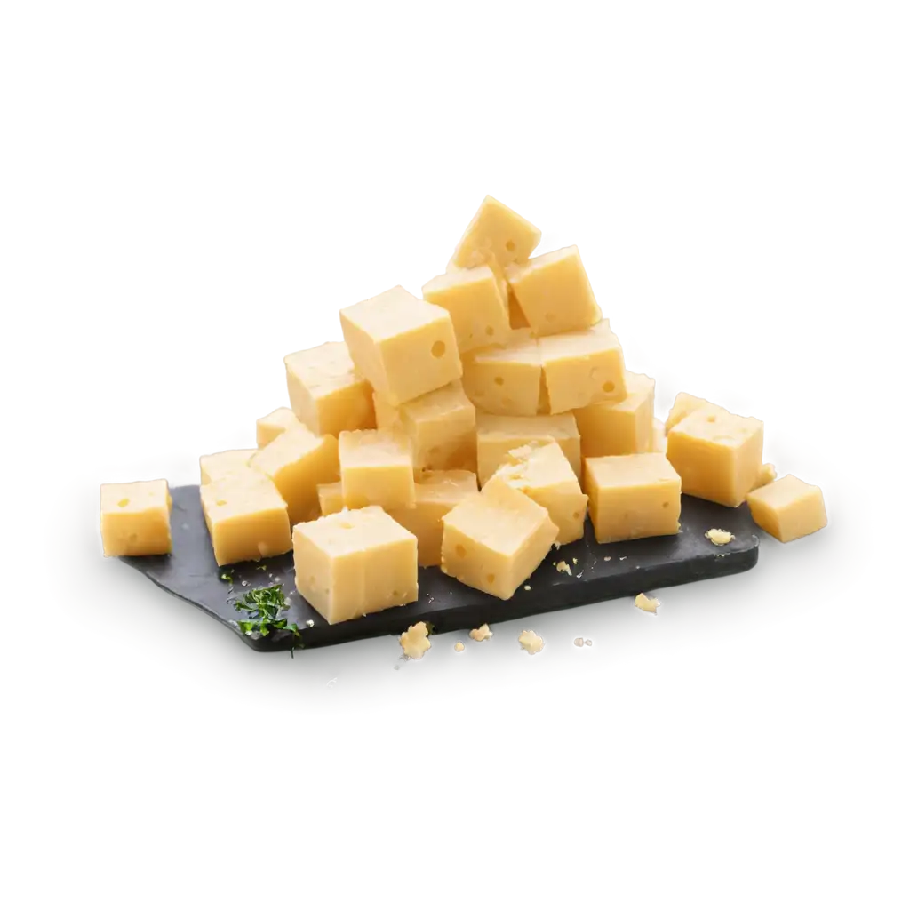 HighQuality-Cheese-Cubes-PNG-Image-for-Culinary-and-Creative-Uses