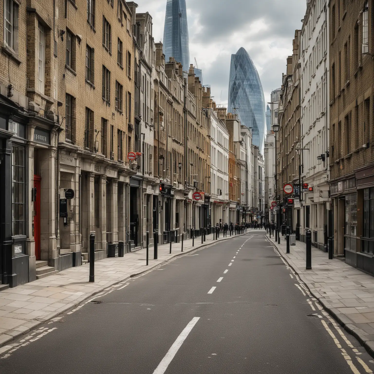 Tranquil Sunday Morning in London Cityscape