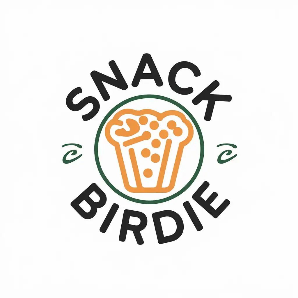 LOGO Design for Snack Birdie Casual Golf Lover Theme with Snack Symbol for Store Sign or Course Marker