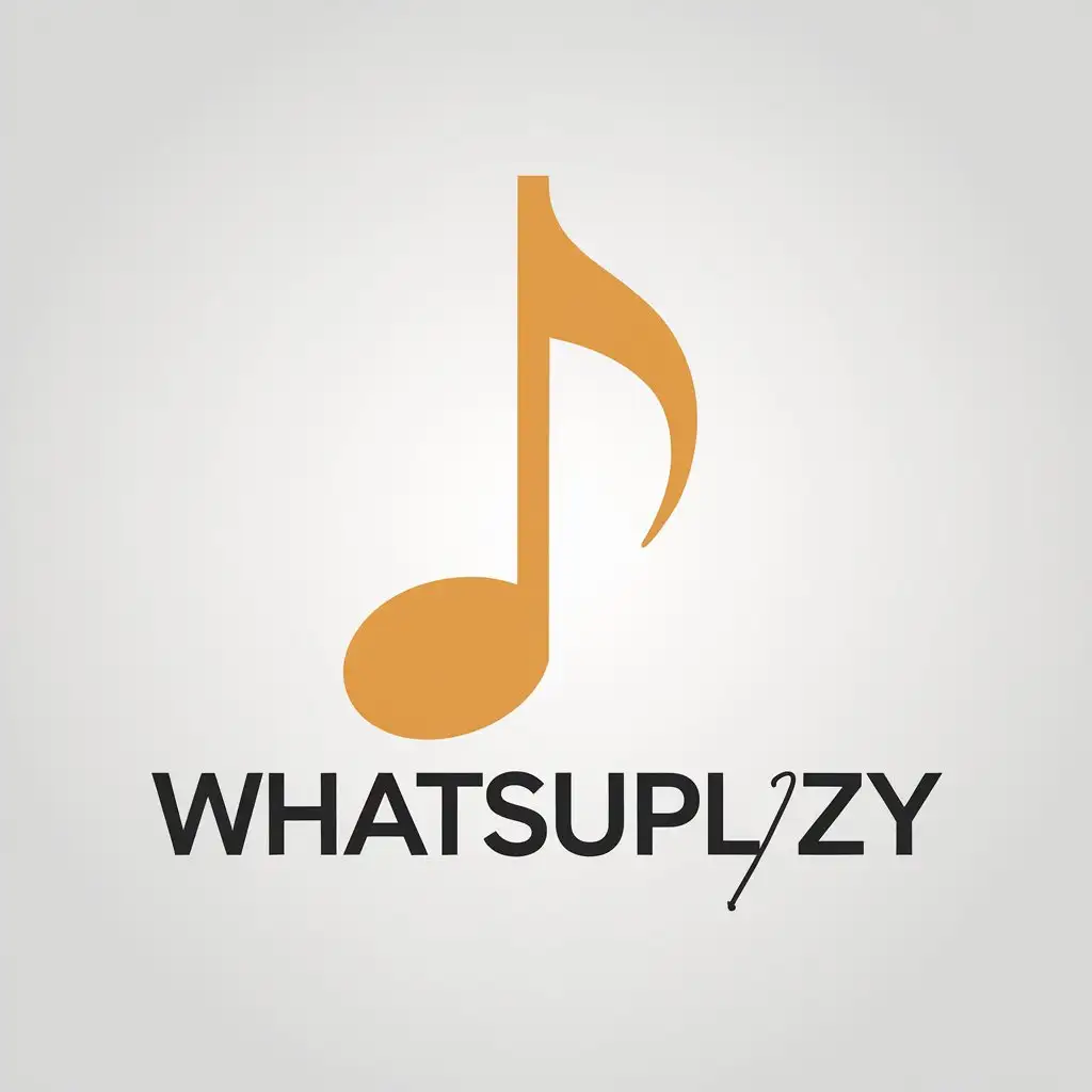 LOGO Design for Whatsuplyzy Minimalistic Music Theme for Restaurant Industry