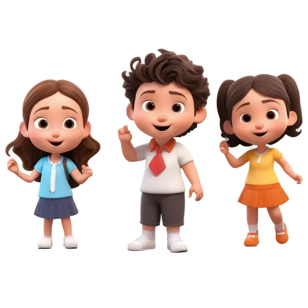 Cute-Cartoon-Little-Kids-at-School-3D-Illustration-PNG