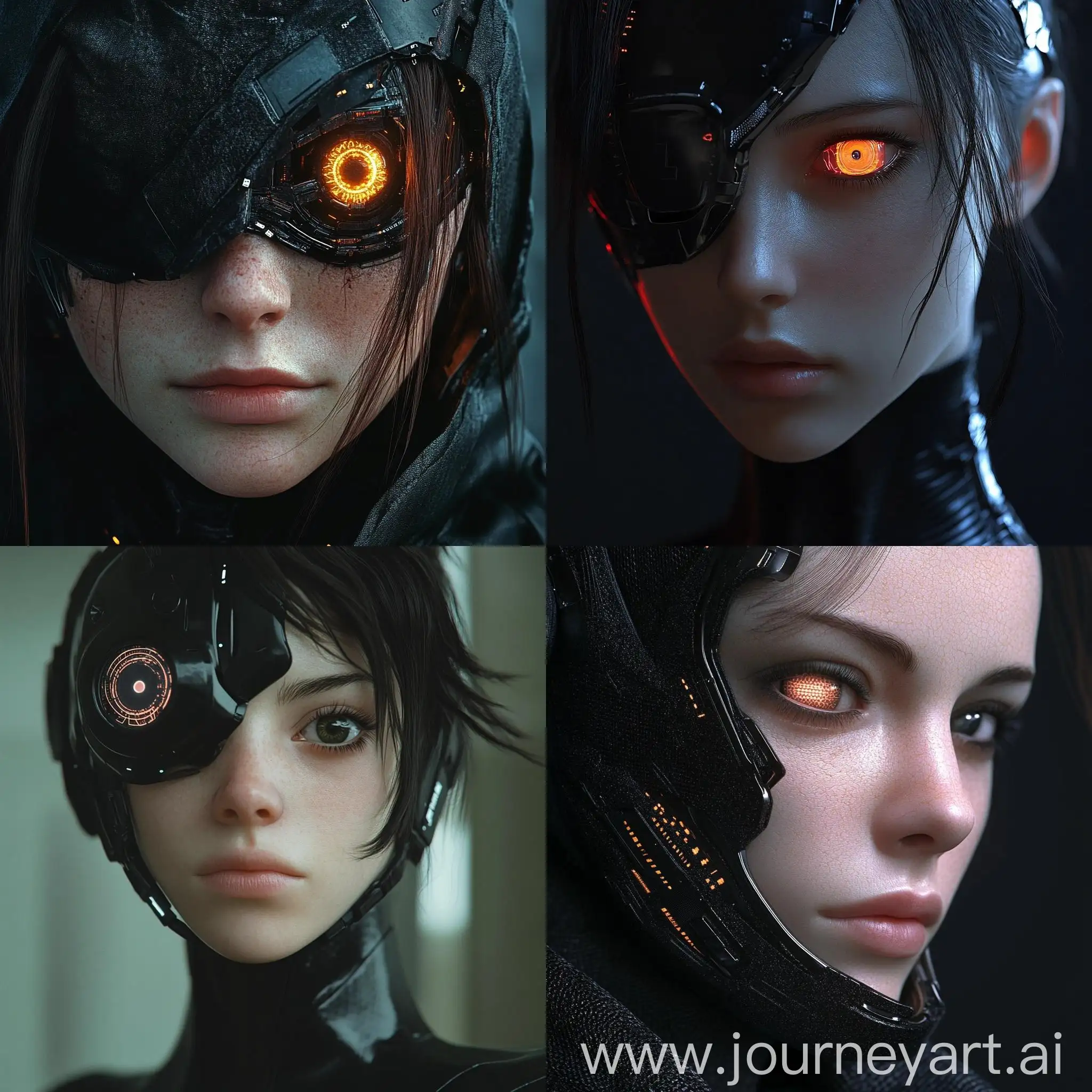 Cybernetic-Woman-in-Futuristic-Black-Clothing-Realistic-Render