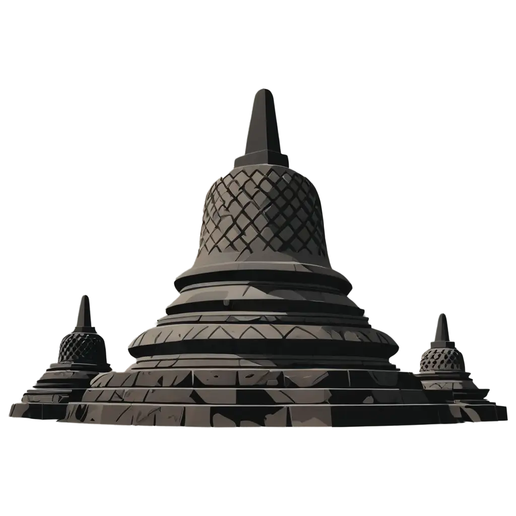 Borobudur-Candi-Vector-PNG-HighQuality-Image-for-Diverse-Creative-Applications