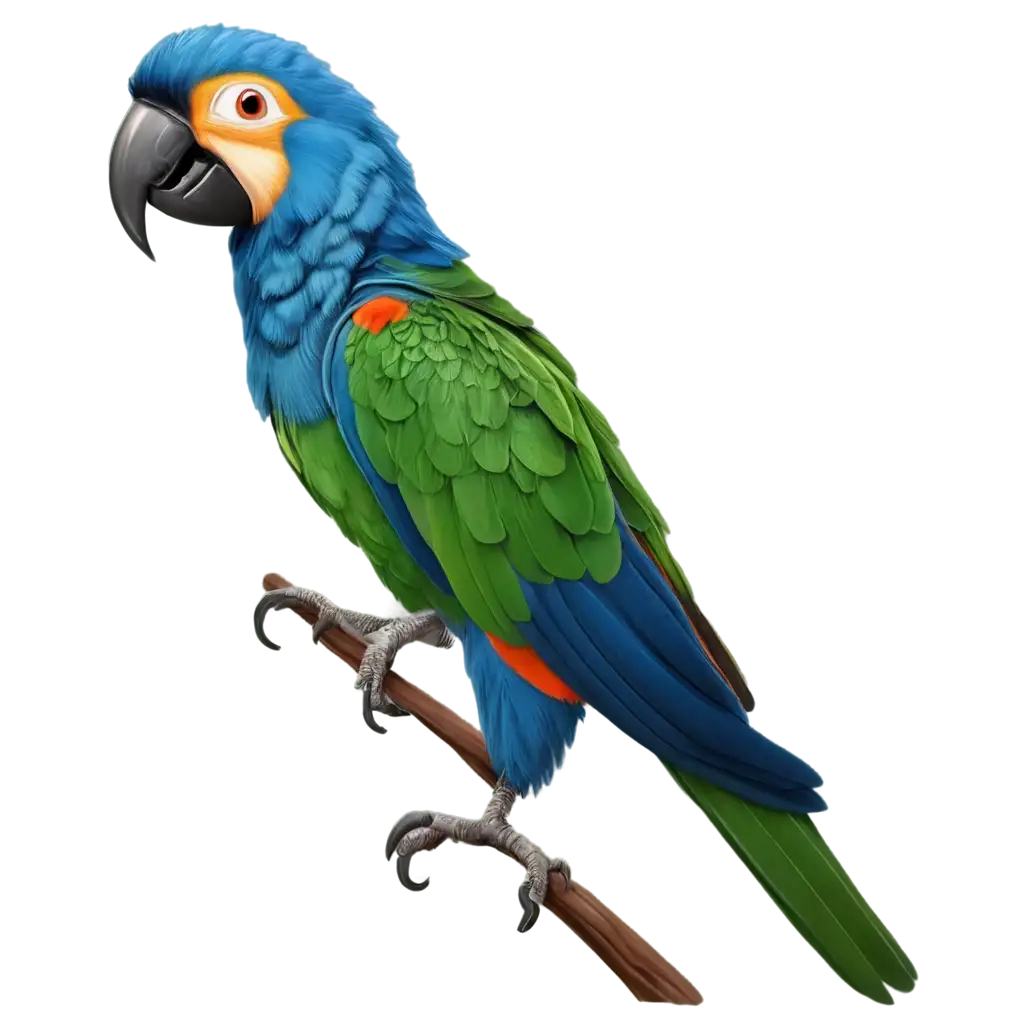 Animated-Cartoon-Parrot-PNG-Image-for-Creative-Use