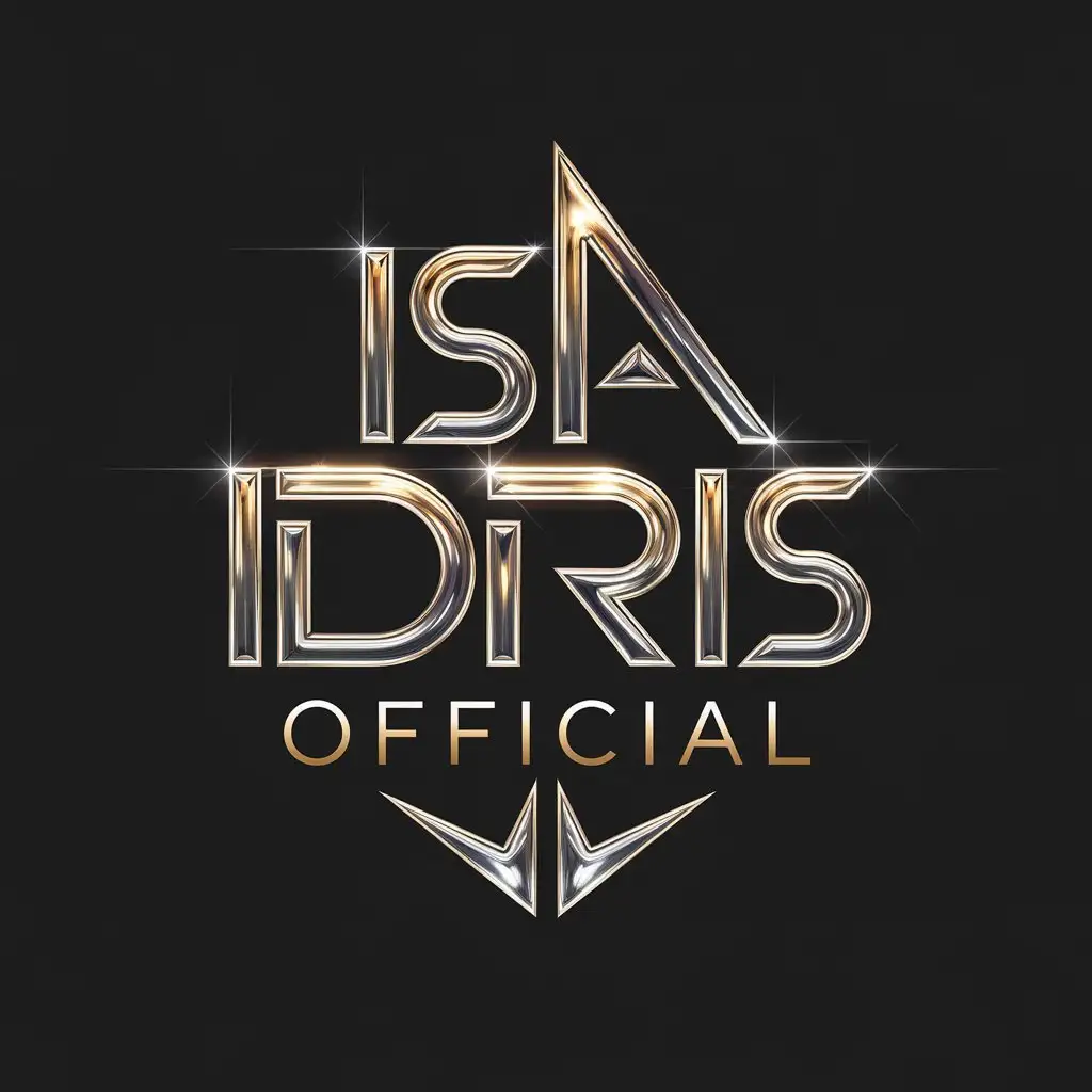 Artistic Futuristic Isa Idris Official Logo for Islamic YouTube Channel