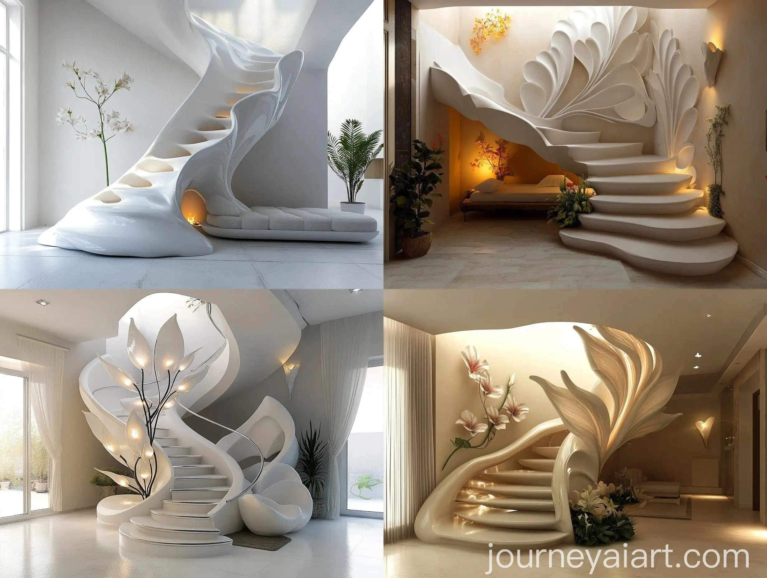 Unusual-FlowerShaped-Staircase-with-Relaxation-Zone