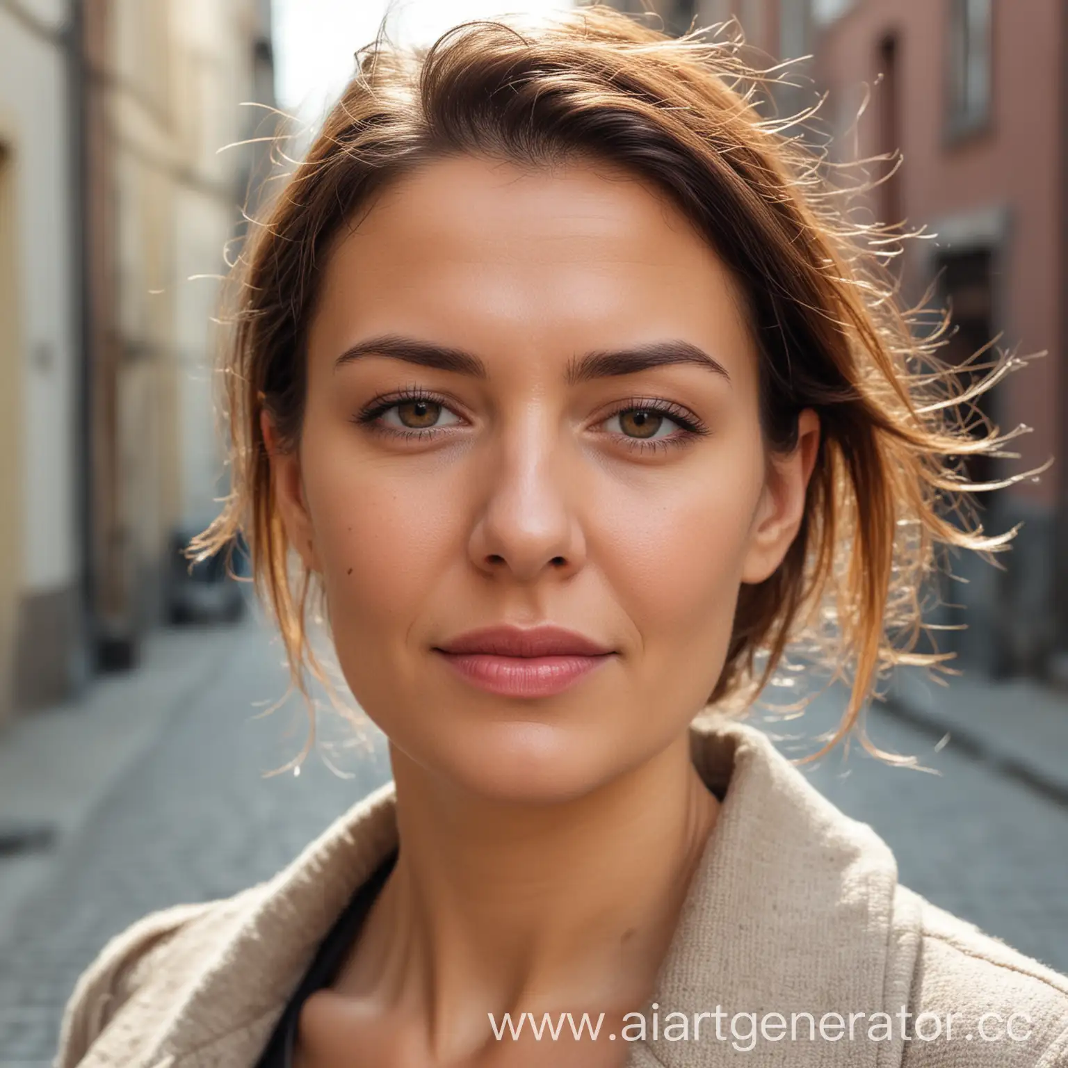 Attractive-30YearOld-Woman-Street-Portrait