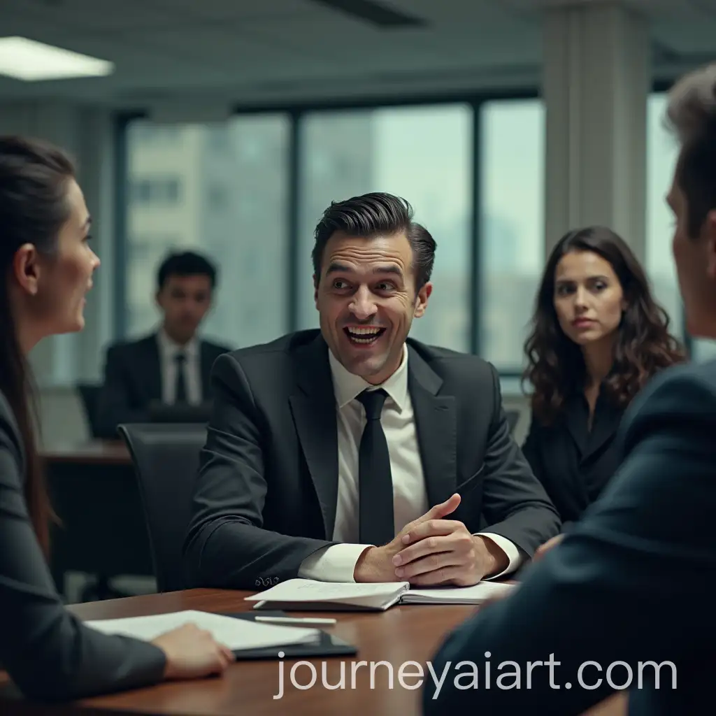 Vampire-in-Business-Suit-at-Corporate-Meeting-with-Frustrated-Colleague