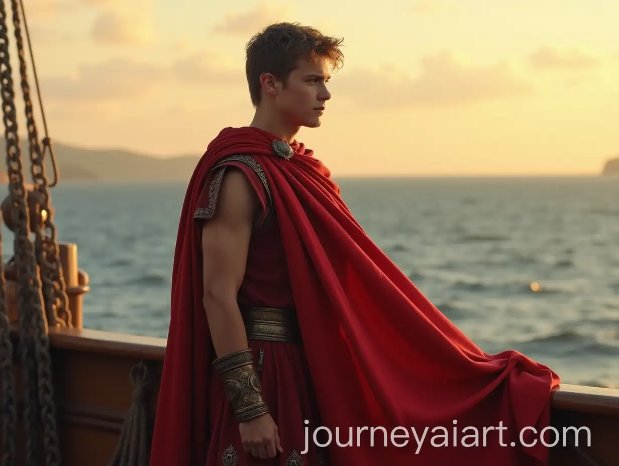 Young-Julius-Caesar-Standing-Proudly-on-the-Deck-of-a-Roman-Ship-at-Dawn
