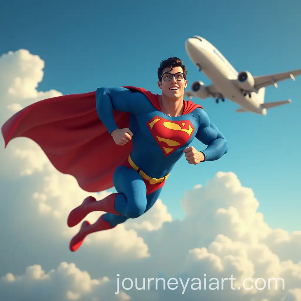 Superhero-Flying-Next-to-anAI-Art-Prompt-Expansion-Airplane-in-the-Sky
