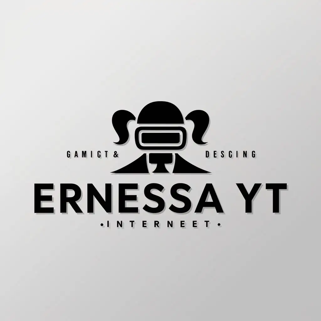 LOGO-Design-For-ERNESSA-YT-Player-in-PUBG-with-Two-Pigtails-Theme