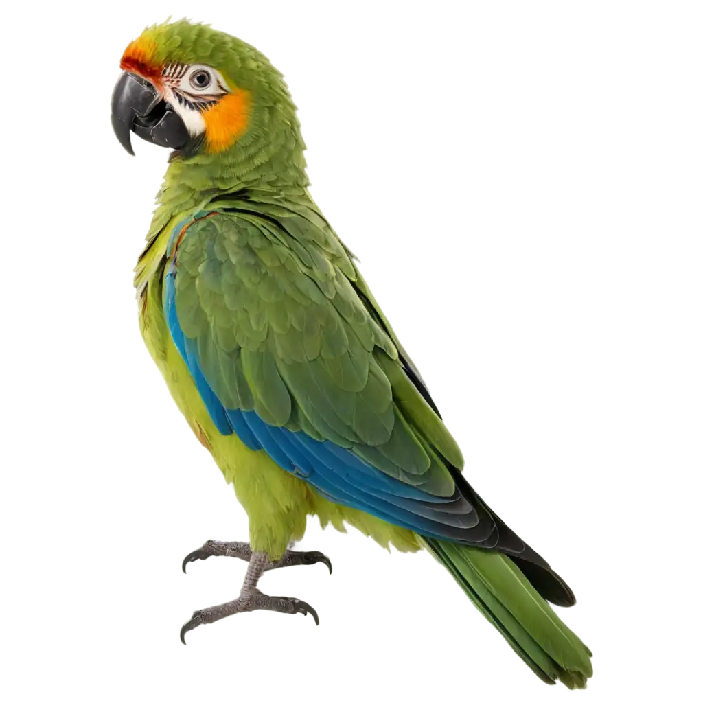 parrot bird side view whole body