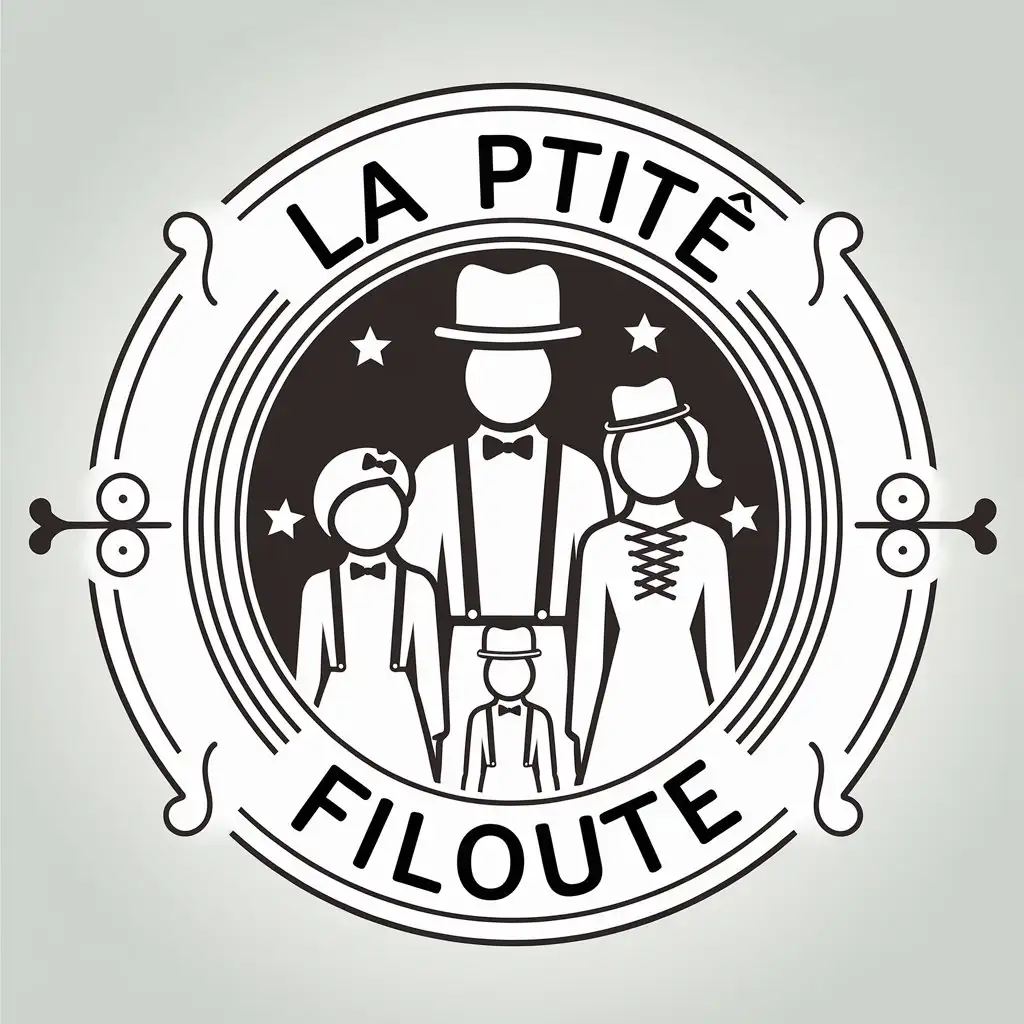 LOGO-Design-for-La-Ptite-Filoute-FamilyThemed-with-Accessories-Clear-Background