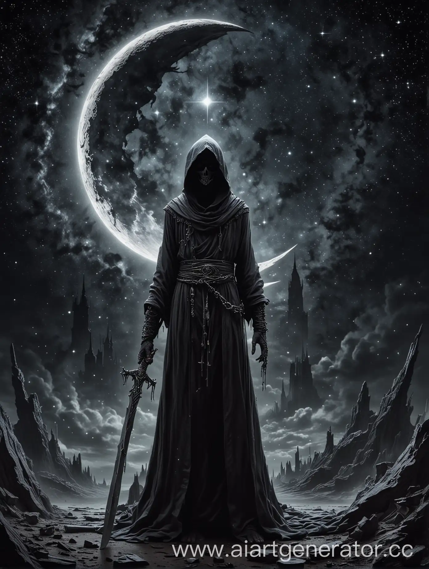 Death-with-Crescent-Moon-Blade-in-Infinite-Cosmos