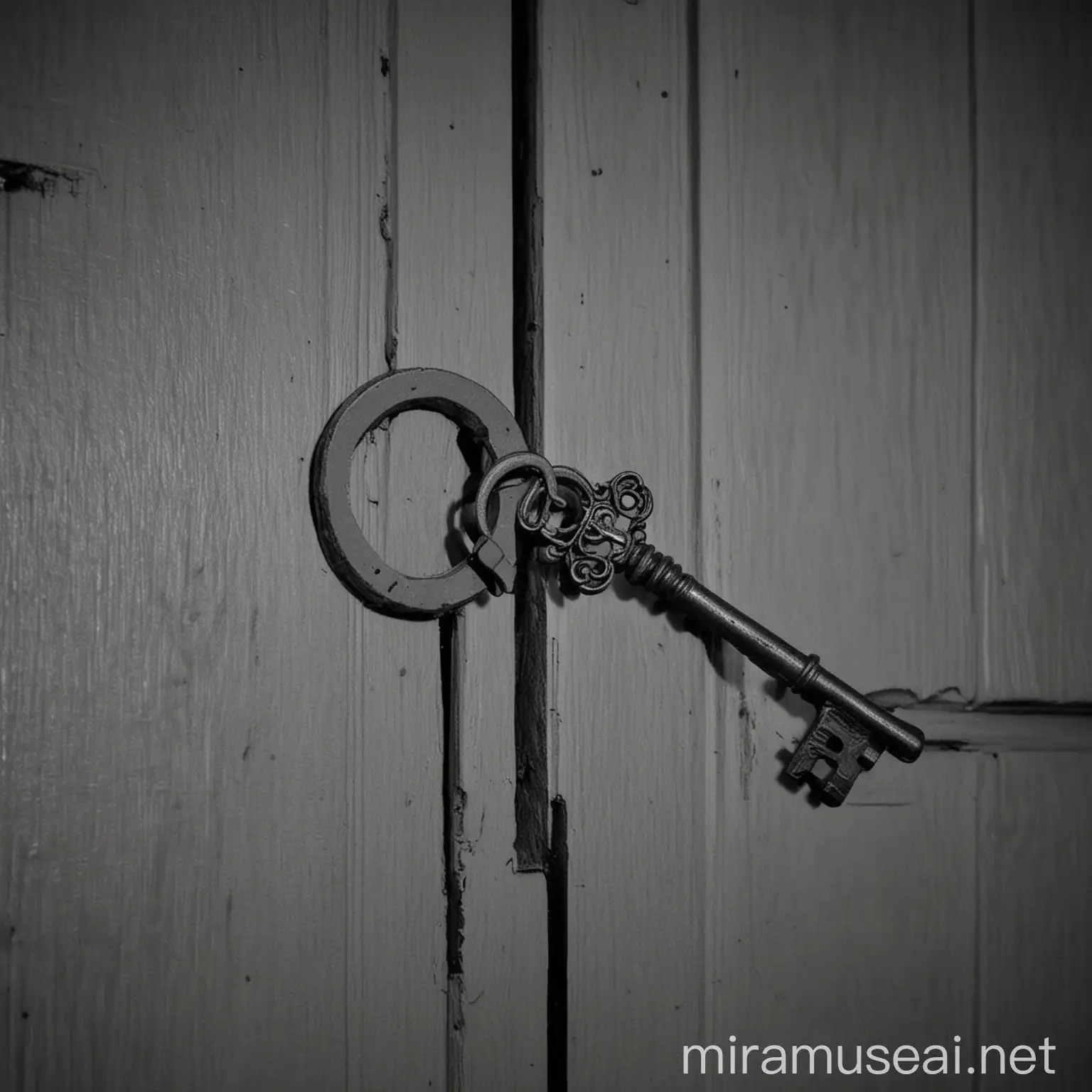 Sarah Discovers Mysterious Key on Doorstep at Night