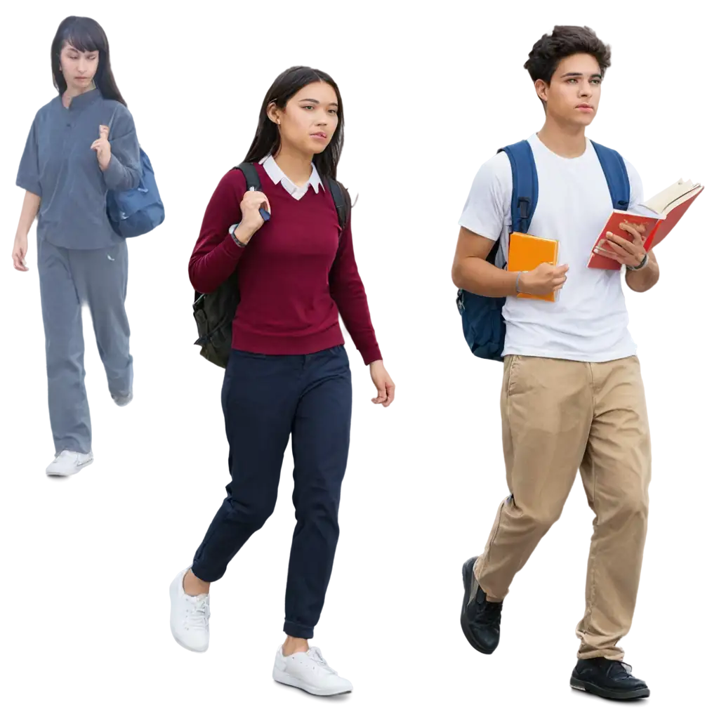 PNG-Image-of-College-Student-Walking-to-Class-with-Books-in-a-Backpack-High-Quality-and-Versatile