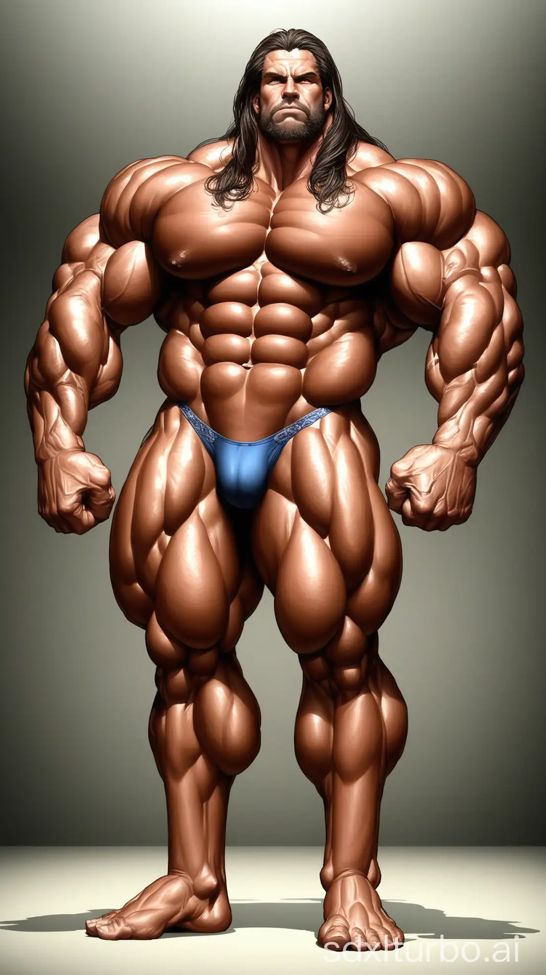 Superhuman-Old-Man-with-Giant-Muscles-and-Thick-Legs-Showing-Biceps