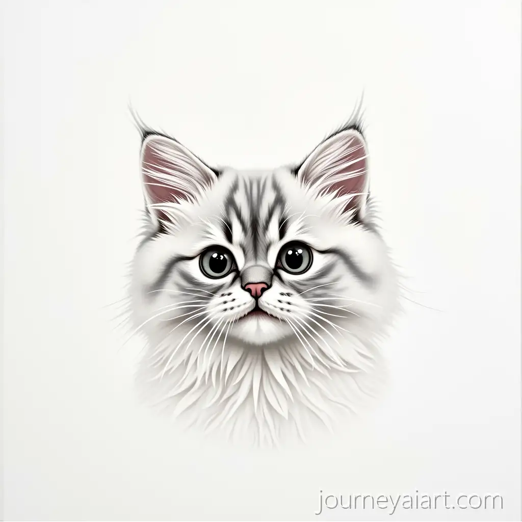 Accusatory-Painting-Featuring-a-Cute-Persian-Cat-withPersian-cat-painting-Expressive-Eyes-and-Mouth